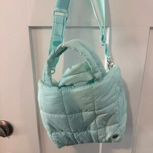 Mint Quilted Crossbody Bag